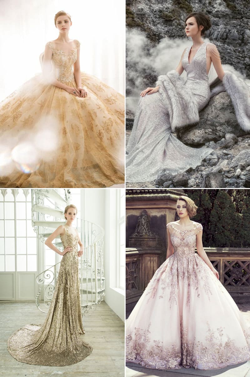 7 sắc màu váy cưới đẹp tuyệt vời mà cô dâu không thể bỏ qua