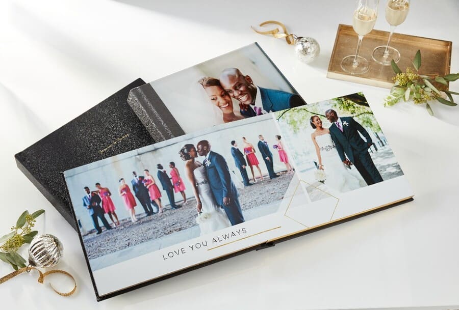 make your own custom wedding photo book