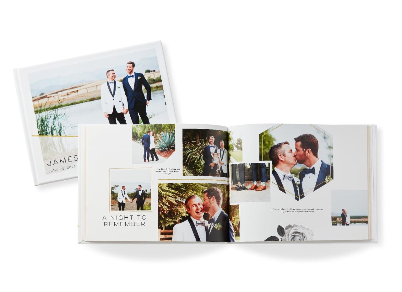 create a custom professional wedding photo book