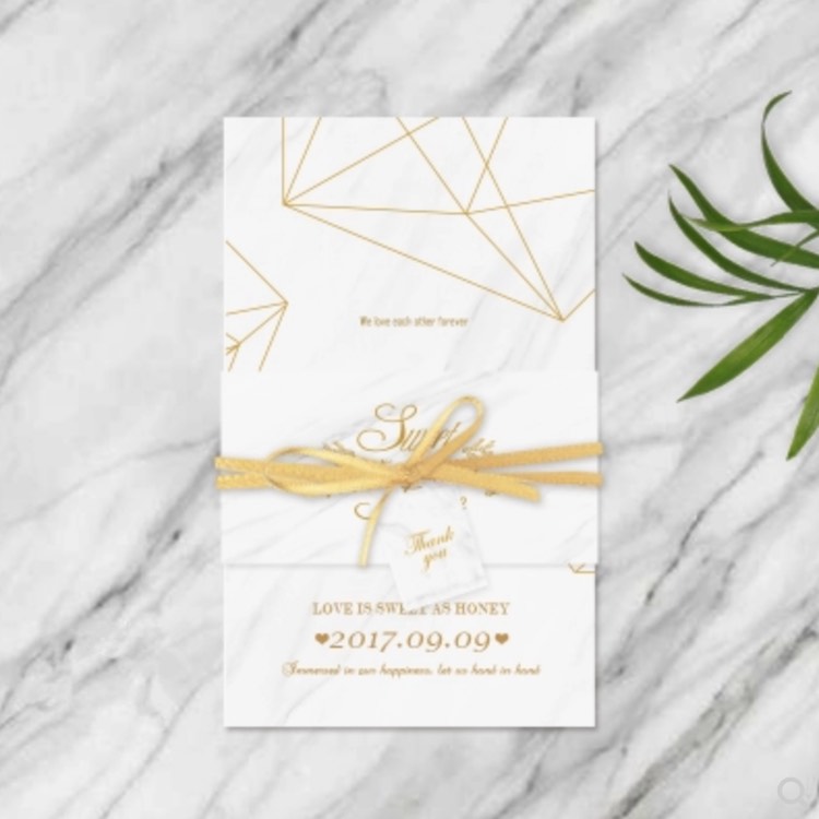 7 mẫu thiết kế thiệp mời đám cưới với họa tiết đá cẩm thạch