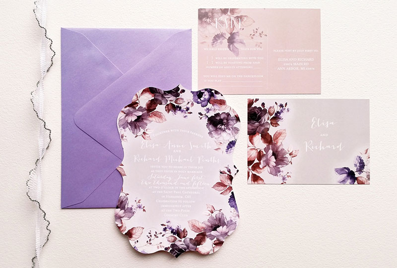 7 cách sử dụng màu ultra violet làm màu sắc đám cưới của bạn