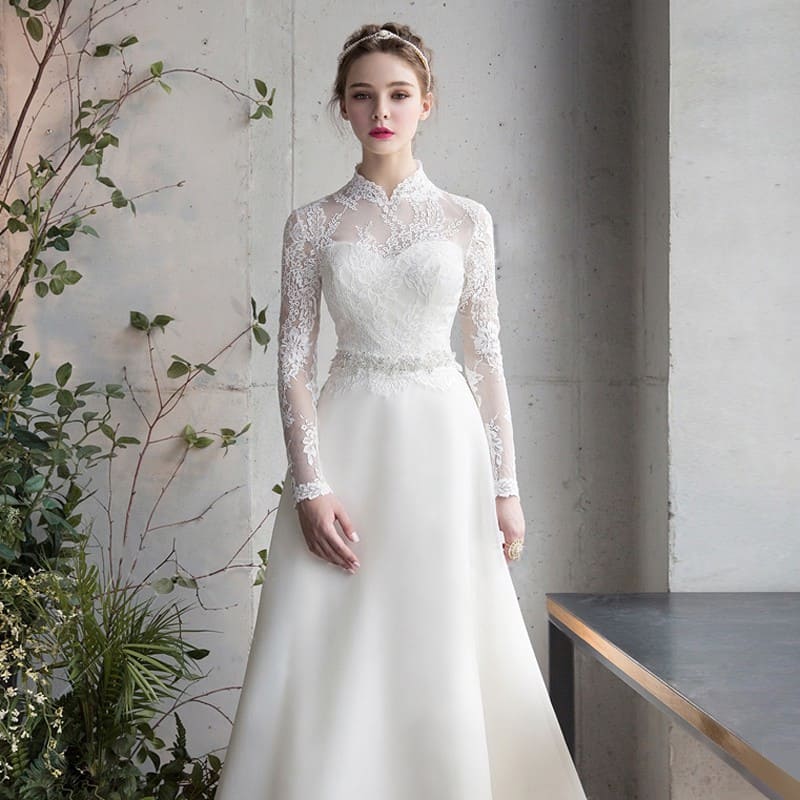 Váy cưới đơn giản sang trọng cổ điển 3 Mate.vn
